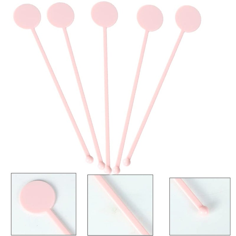 FOYARA 7 Inches Cocktail Swizzle Stick - Disc Top Drink Stirrers Plastic Coffee Whiskey Stirrers Pack of 50 - Image 5